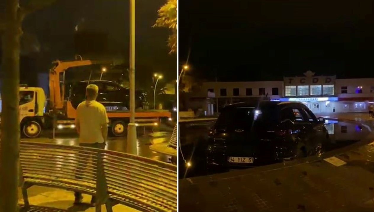 alkollu surucunun navigasyonla sinavi sus havuzuna girdi 3aDLfms6